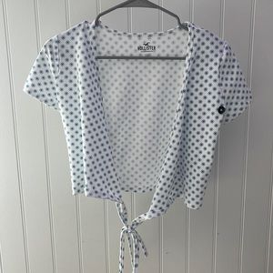 Medium Hollister tie crop top NEVER WORN